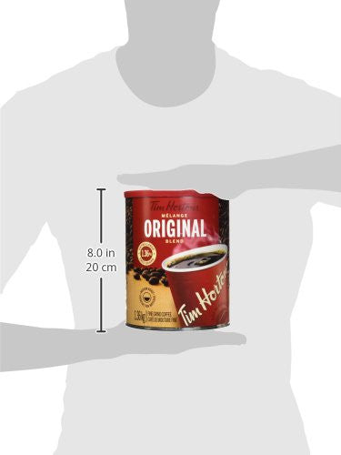 Tim Hortons 100% Arabica Medium Roast Original Blend Ground Coffee, 48 Ounces, 3 Pound Can, {Imported from Canada}